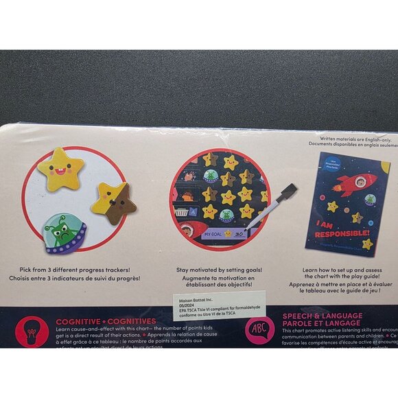 Battat Education Magnetic Responsibility Chart With 92 Pieces & Dry Erase Marker - Picture 7 of 7